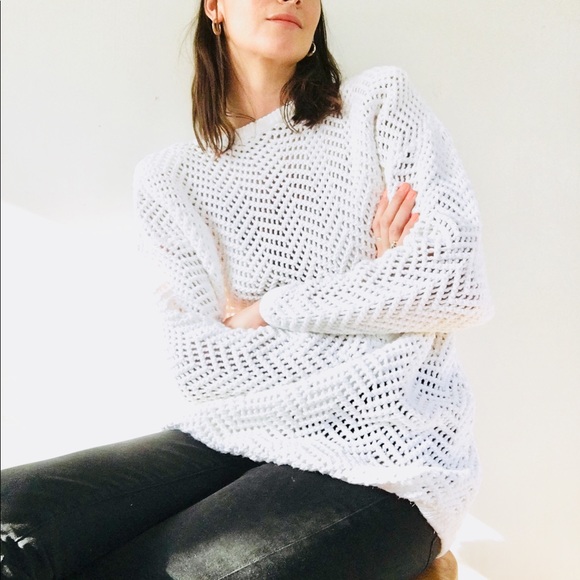 Oversized wide knit sweater - Picture 6 of 8